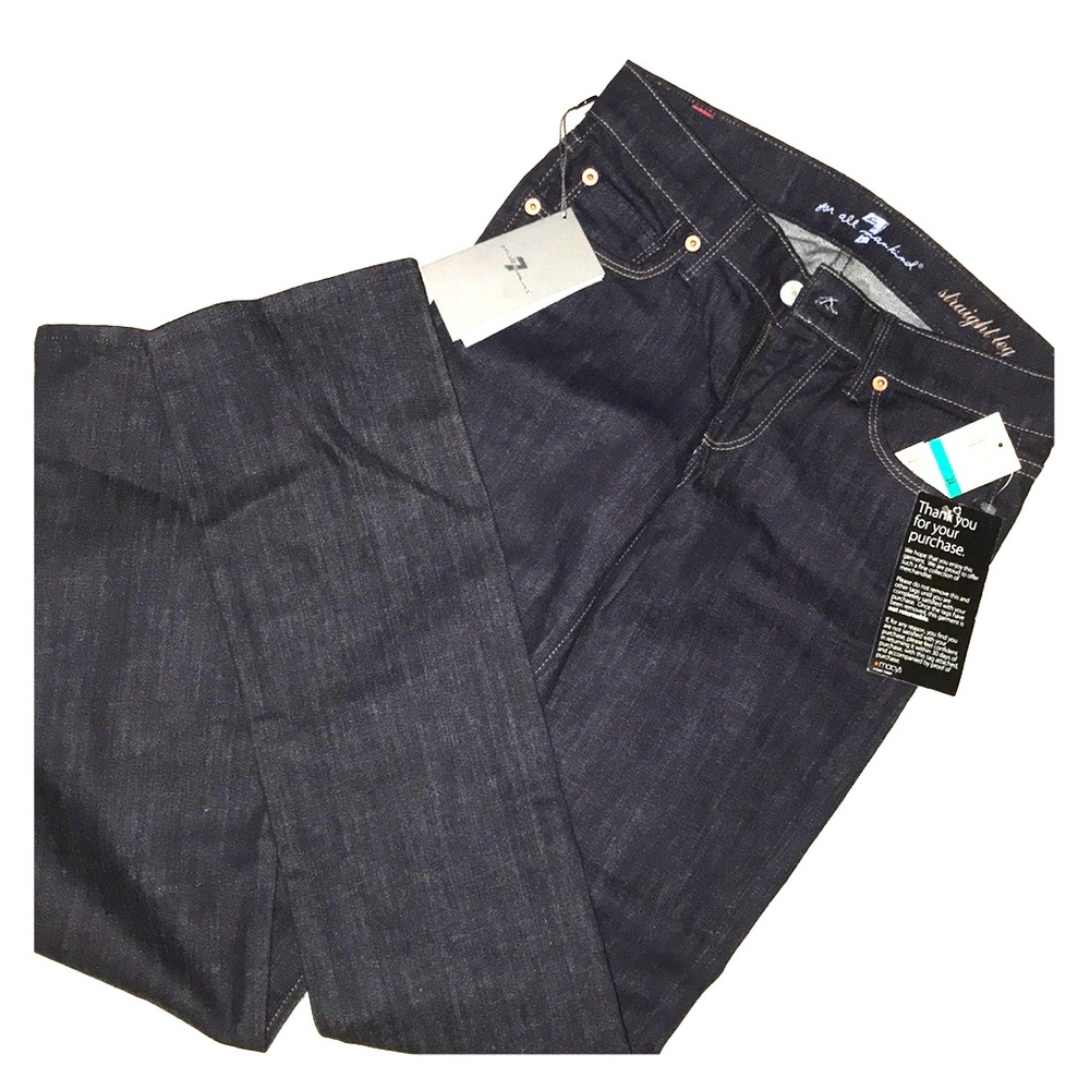 7 For All Mankind Straight Leg Jeans - Size 24